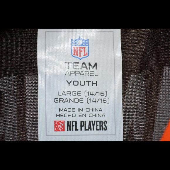 NFL Players Team Apparel Cleveland Browns Jersey Manziel Youth Large (14-16) - Picture 4 of 4